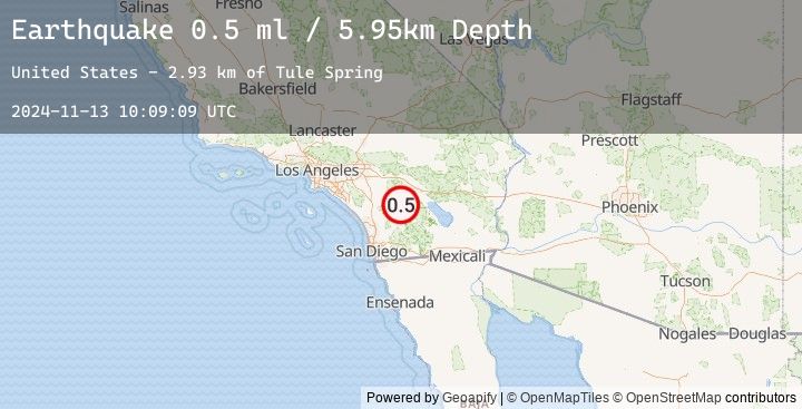 Map of 12 km SE of Anza, CA