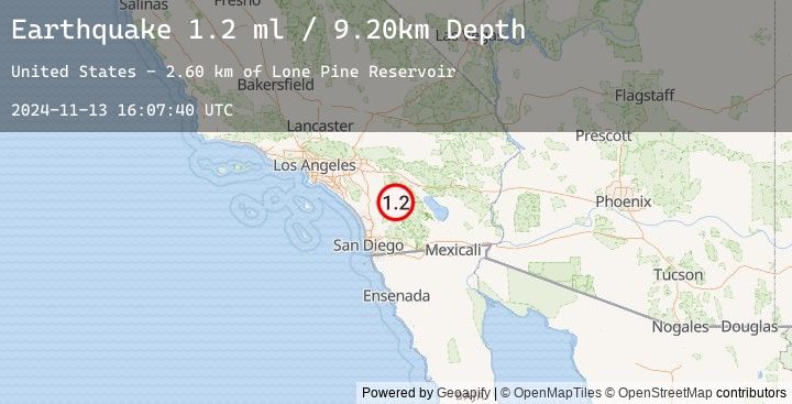 Map of 15 km SSE of Anza, CA