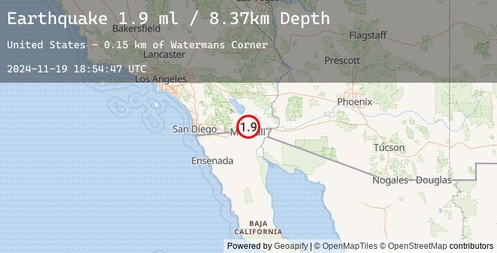 Map of 7 km WSW of Holtville, CA