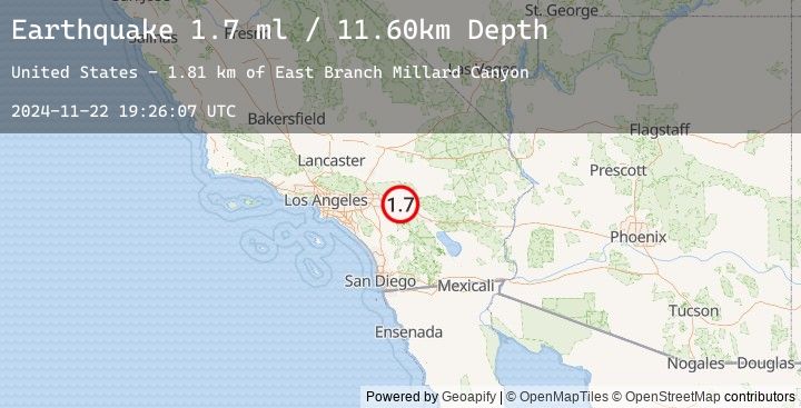 Map of 7 km NNE of Cabazon, CA