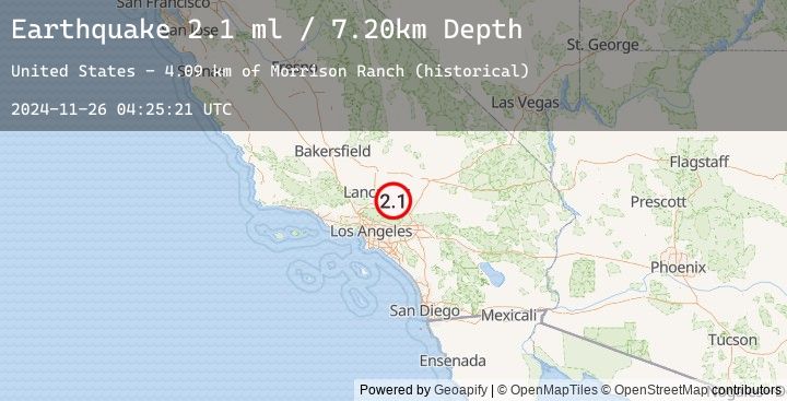 Map of 7 km N of Llano, CA