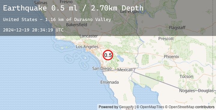 Map of 4 km WSW of Anza, CA