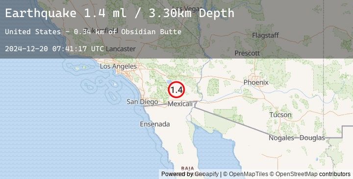 Map of 12 km WNW of Calipatria, CA