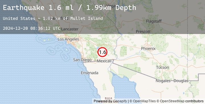 Map of 9 km WSW of Niland, CA