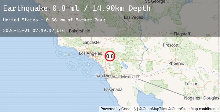 Map of 6 km SW of Cabazon, CA