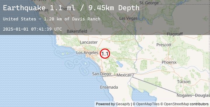 Map of 8 km NNW of Banning, CA