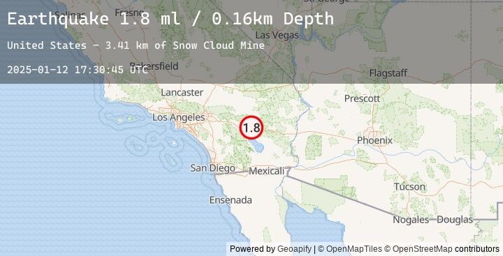 Map of 22 km NE of Thermal, CA
