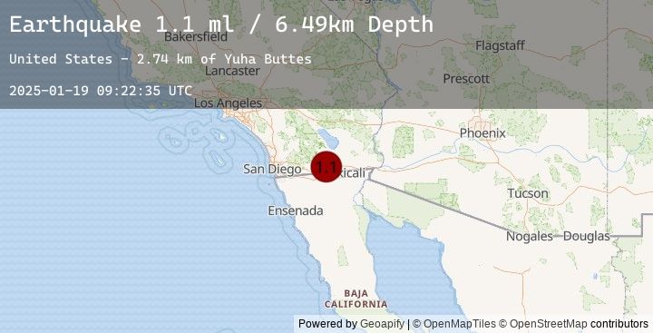 Map of 14 km ENE of Ocotillo, CA