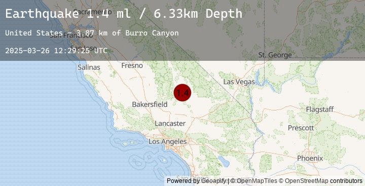 Map of 18 km W of Searles Valley, CA