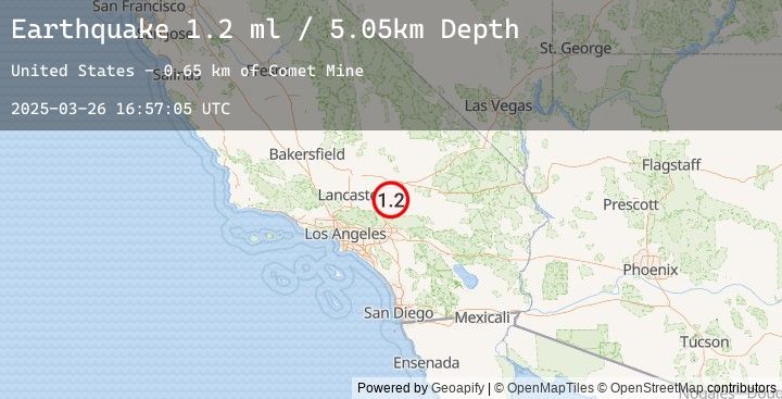 Map of 9 km ENE of Adelanto, CA