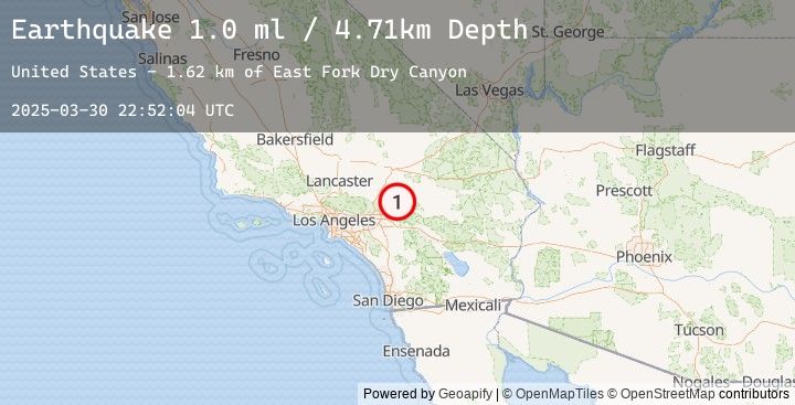 Map of 12 km NNW of Big Bear Lake, CA