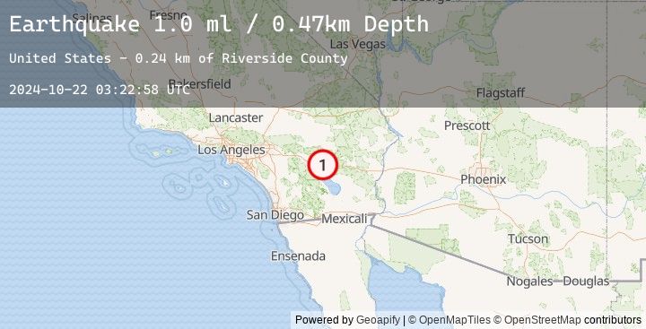 Map of 18 km NE of Thermal, CA