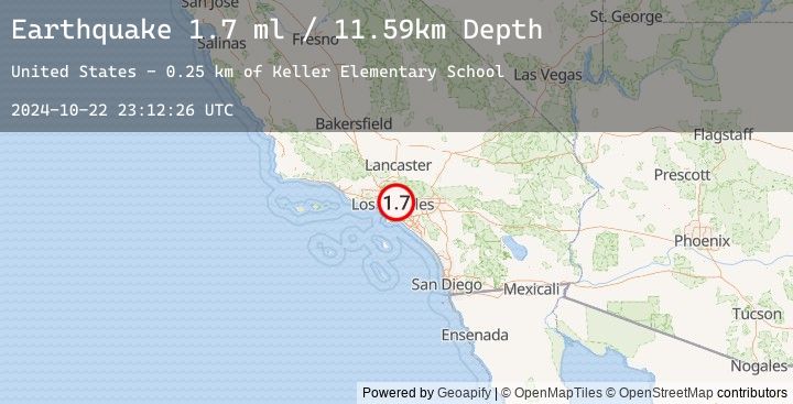 Map of 4 km WSW of Alhambra, CA