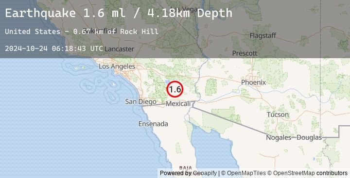 Map of 11 km WSW of Niland, CA