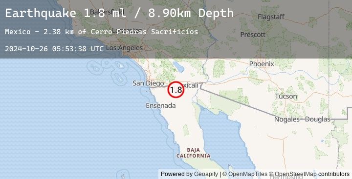Map of 30 km SSE of Ocotillo, CA