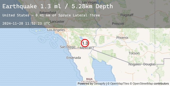 Map of 5 km NNW of Brawley, CA
