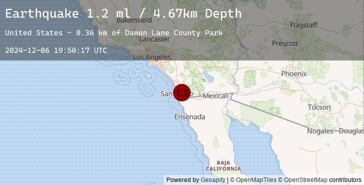 Map of 1 km NNW of Rancho San Diego, CA