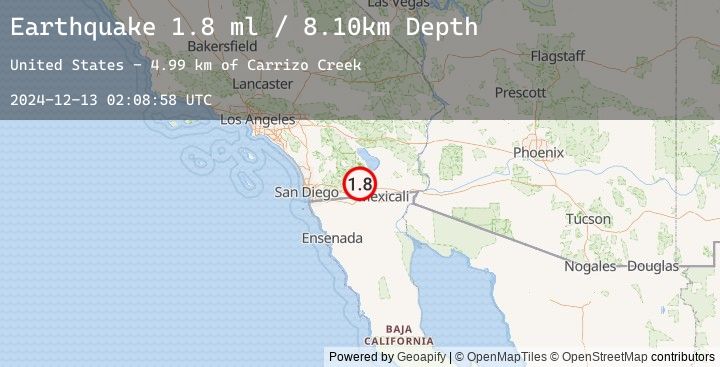 Map of 15 km N of Ocotillo, CA