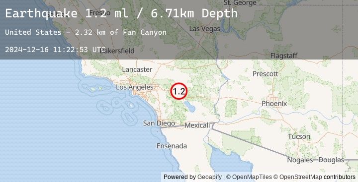 Map of 14 km NE of Thousand Palms, CA