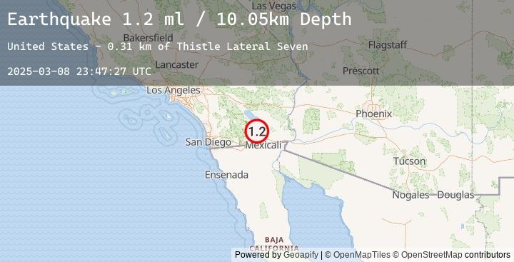 Map of 6 km SW of Westmorland, CA