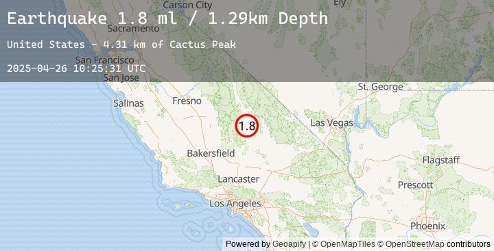 Map of 10 km NE of Coso Junction, CA