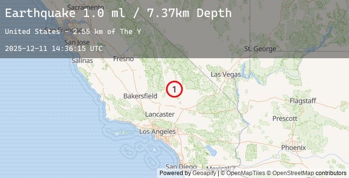 Map of 17 km SSW of Searles Valley, CA