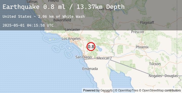 Map of 17 km ESE of Anza, CA