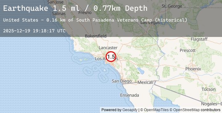 Map of 5 km NNW of Azusa, CA