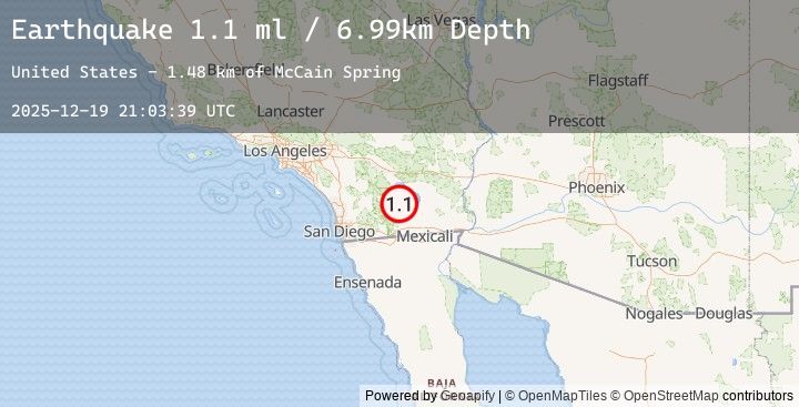 Map of 14 km S of Salton City, CA