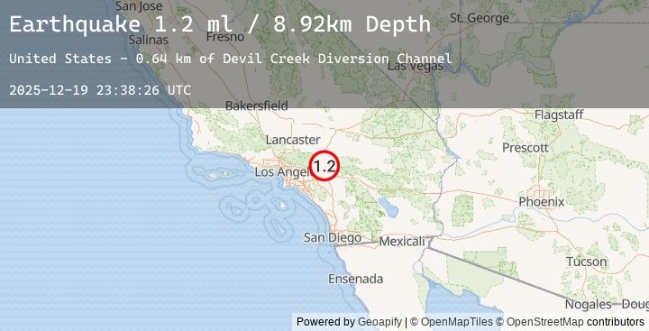 Map of 3 km NW of Muscoy, CA