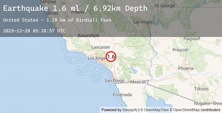 Map of 6 km NW of Rialto, CA
