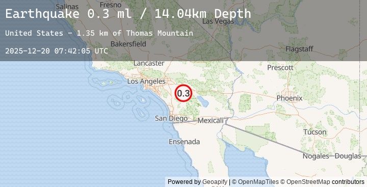 Map of 6 km NNE of Anza, CA