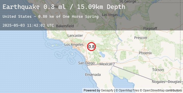 Map of 6 km ESE of Cabazon, CA