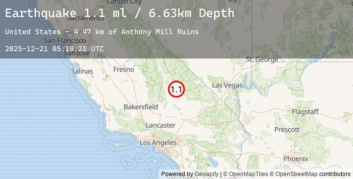 Map of 26 km N of Searles Valley, CA