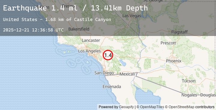Map of 6 km N of Valle Vista, CA
