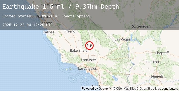 Map of 24 km WNW of Inyokern, CA