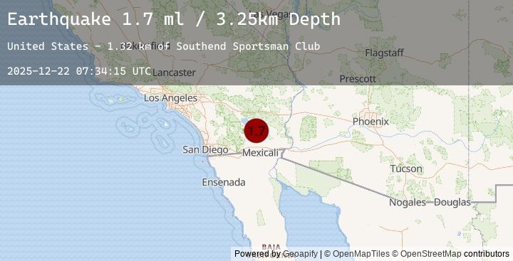 Map of 8 km WSW of Niland, CA