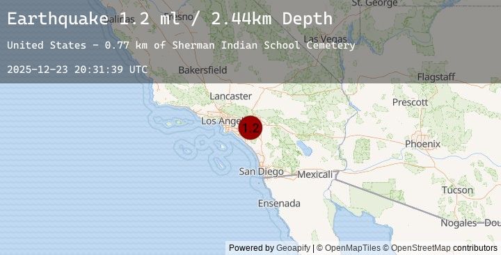Map of 2 km SE of Home Gardens, CA