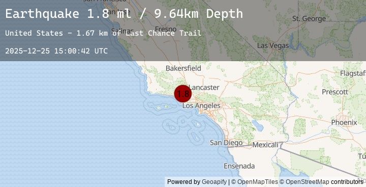Map of 14 km NW of Fillmore, CA