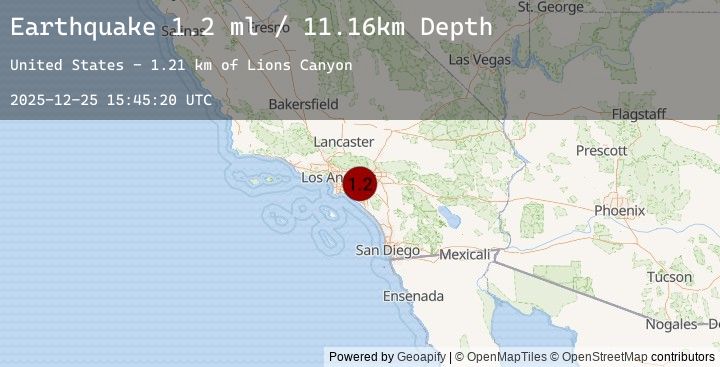 Map of 6 km NNE of Yorba Linda, CA