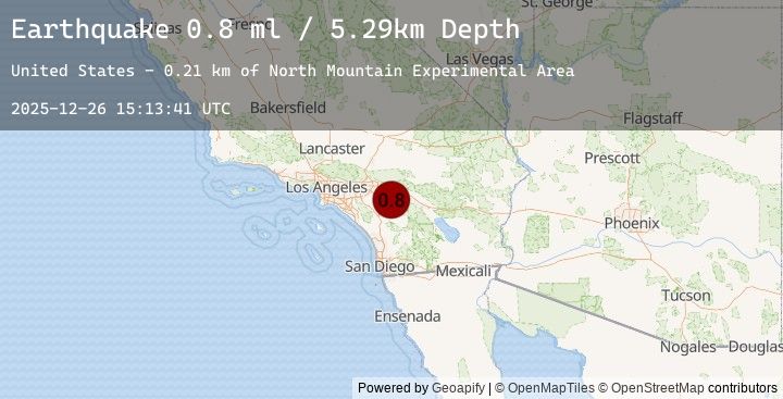 Map of 7 km NNE of San Jacinto, CA