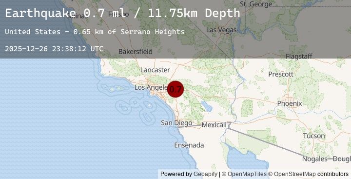 Map of 4 km NNE of Moreno Valley, CA