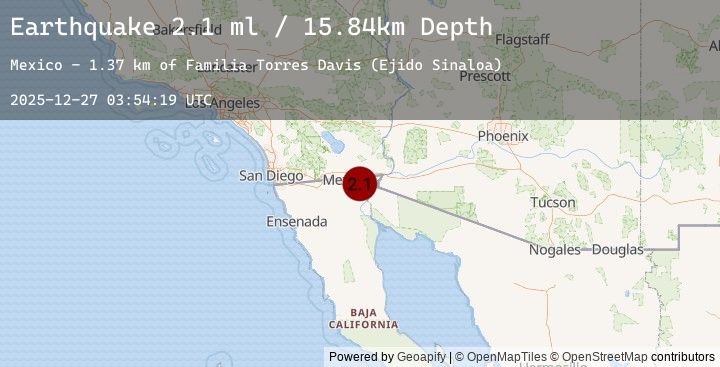 Map of 13 km E of Puebla, B.C., MX