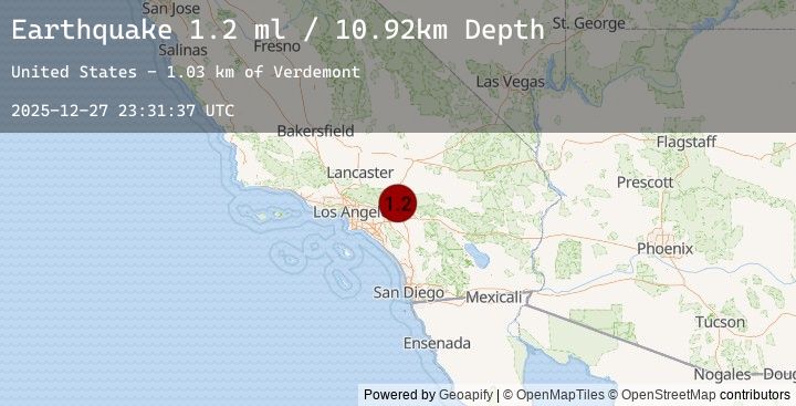 Map of 4 km SSE of Devore, CA
