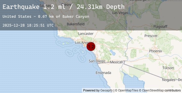 Map of 9 km NNW of Foothill Ranch, CA