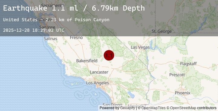 Map of 10 km SSW of Trona, CA