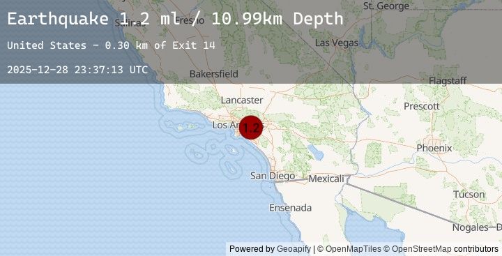 Map of 6 km ESE of Rowland Heights, CA