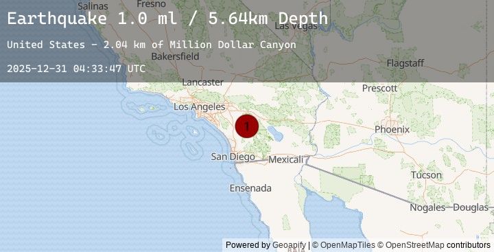 Map of 5 km SW of Anza, CA