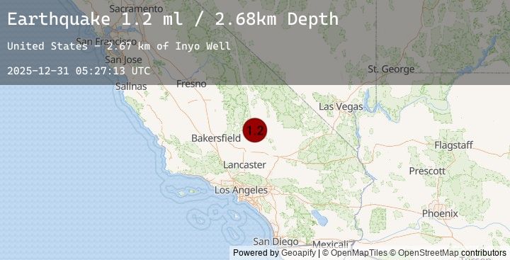Map of 13 km W of Searles Valley, CA