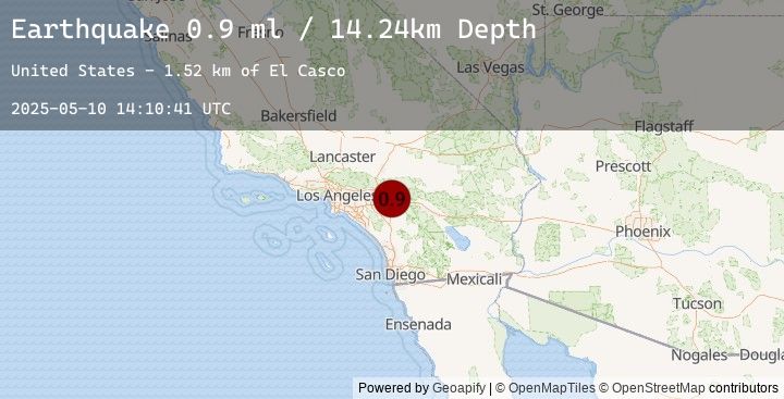 Map of 8 km W of Calimesa, CA